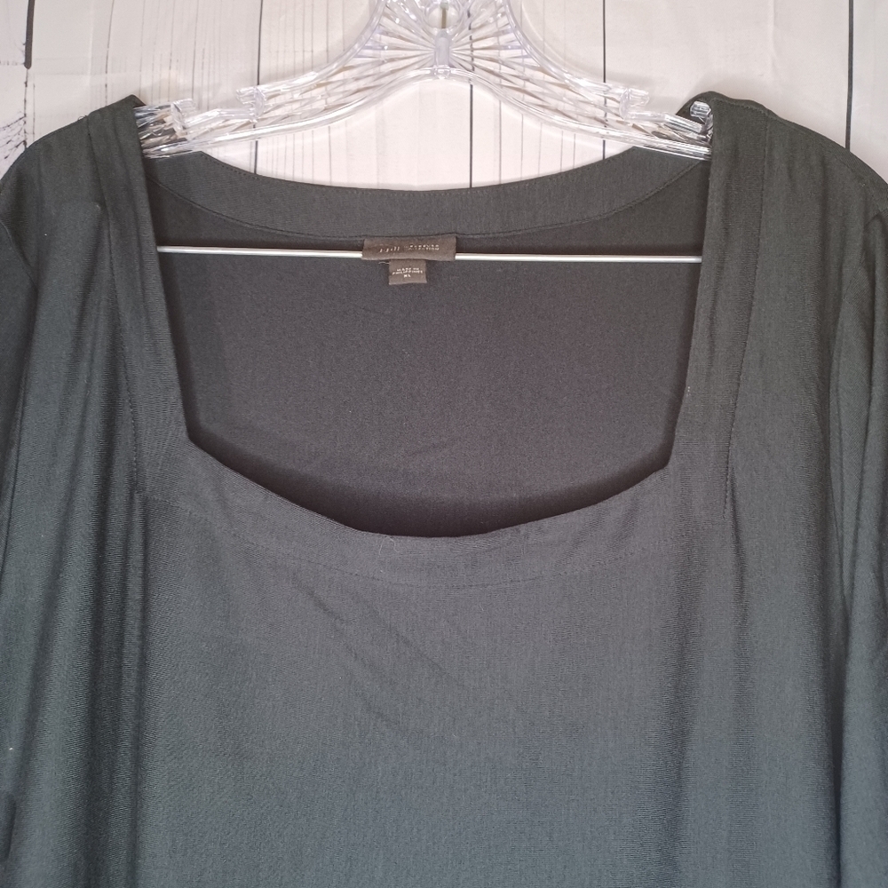 J.Jill Wearever Collection Square Neck Floral Casual Workwear Modest Top - Picture 2 of 12